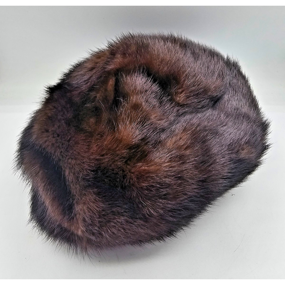 Womens Vintage Fur Hat by Amrose New York with Fur 1950s - Picture 1 of 5